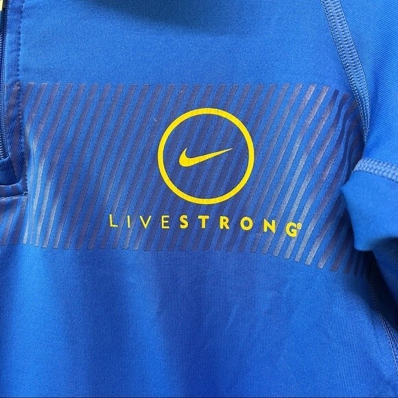 Nike pro combat dri fit live strong quarter zip pullover women's medium - Picture 2 of 6